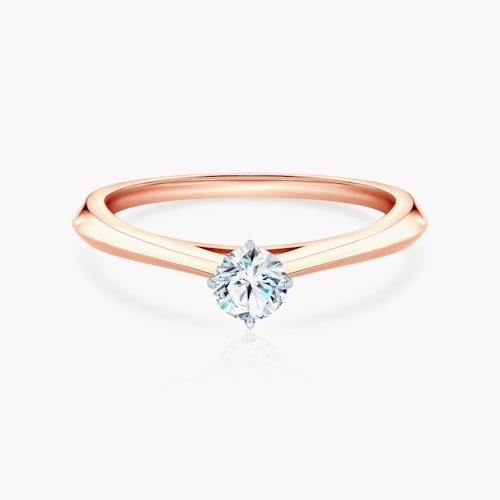 Pierścionek zaręczynowy The Light: dwukolorowe złoto, diament